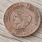 5 Cent Ceres/Centimes,1894. Frankrijk. Kadotip, Antiek en Kunst, Antiek | Koper en Brons, Ophalen of Verzenden, Brons