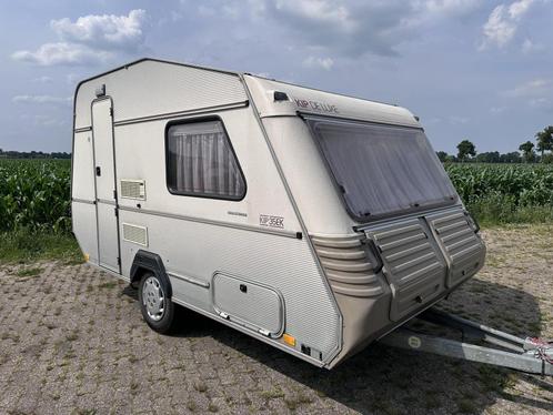 Kip De Luxe 35 EK nette caravan, Caravans en Kamperen, Caravans, Bedrijf, tot en met 2, 500 - 750 kg, Overige, Kip, Overige, Disselslot