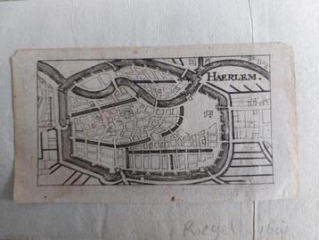 8 / Uniek stadplattegrondje van Haarlem uit 1691 Gravure beschikbaar voor biedingen