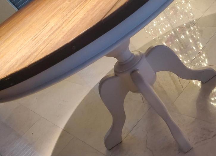 riviera maison salontafel rond, Huis en Inrichting, Tafels | Bijzettafels, Zo goed als nieuw, Rond, 75 cm of meer, Ophalen of Verzenden