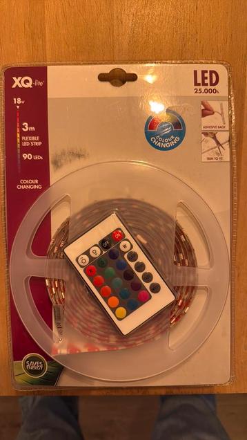 XQ-lite LED strip 3 meter – met afstandsbediening beschikbaar voor biedingen