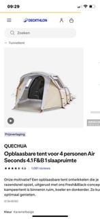 Te koop quechu opblaasbare tent 4 personen, Ophalen, Zo goed als nieuw