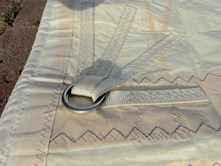 Grootzeil laminaat, doorgelat, ca 41 m2, Watersport en Boten, Zeilen en Zeiltoebehoren, Gebruikt, Grootzeil, 30 tot 60 m², 6 meter of meer