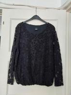Feestelijke top Fos met kant maat XL 🆕️, Kleding | Dames, Overige typen, Zwart, Maat 46/48 (XL) of groter, Nieuw