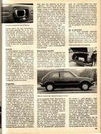 Autovisie test Honda Civic Maart 1973, Gelezen, Honda, Verzenden