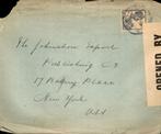 Suriname - New York - Censor - 1918, Envelop, Ophalen of Verzenden