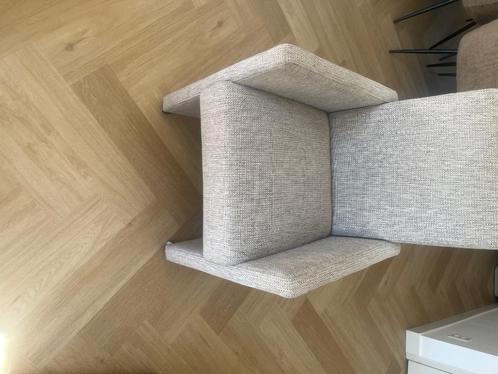 Eetkamer stoelen 4 stuks., Huis en Inrichting, Stoelen, Zo goed als nieuw, Vier, Stof, Grijs, Ophalen