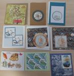 9 zelfgemaakte kaarten., Ophalen of Verzenden, Nieuw, Overige thema's, Knipvel