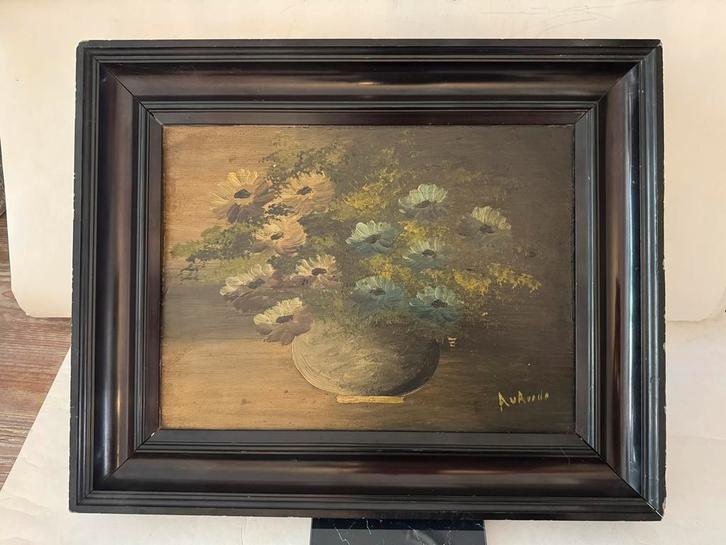 Antiek Stilleven Schilderij A.V. Roode - Klassiek Kunstwerk, Antiek en Kunst, Kunst | Schilderijen | Klassiek, Ophalen of Verzenden