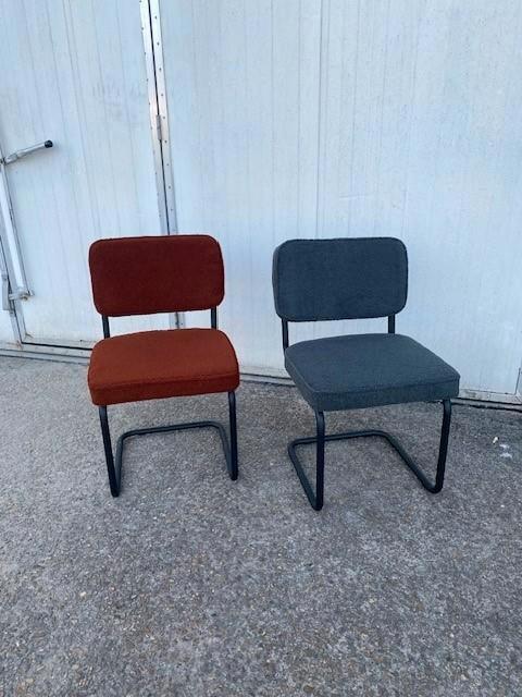 32 eetkamerstoelen horeca restaurant stoel teddy stof nieuw, Huis en Inrichting, Stoelen, Nieuw, Vijf, Zes of meer stoelen, Metaal