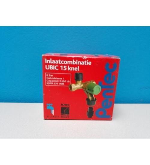 Inlaatcombinatie Pentec Ubic 15mm 2x knel 8bar 1201-0-08-02, Doe-het-zelf en Verbouw, Verwarming en Radiatoren, Nieuw, Cv-ketel of Combi-ketel