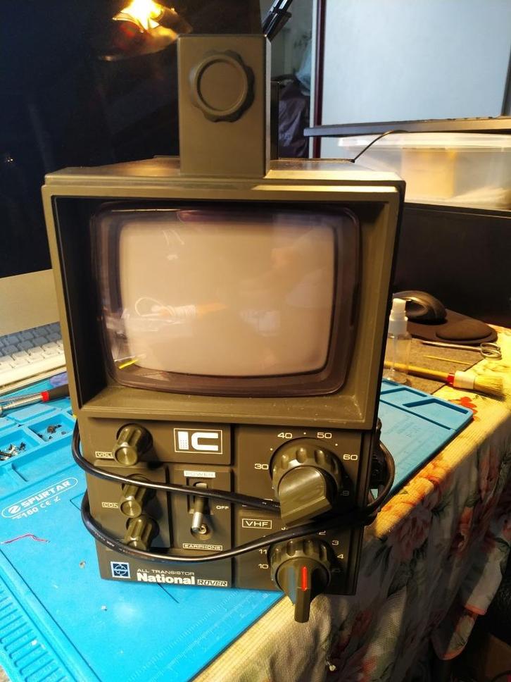 National TRANSISTOR TV TR-505ES, Audio, Tv en Foto, Vintage Televisies, Gebruikt, Panasonic, Ophalen of Verzenden