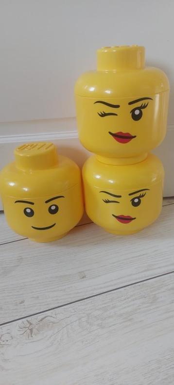 lego opberghoofden 3 stuks 