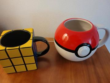 Pokemon Pokeball & Rubiks Kubus Mokken - beker bekers beschikbaar voor biedingen