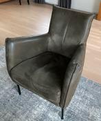 Fauteuil (groen), Huis en Inrichting, Ophalen, Gebruikt, Industeieel, Stof