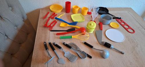 Plastic borden, bestek en ander keukengerei, Kinderen en Baby's, Speelgoed | Speelkeukens, Gebruikt, Speelkeuken-accessoire, Kunststof