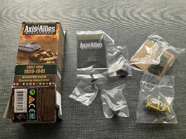 Axis & Allies Miniatures BOOSTER PACK Early War 1939-1941, Hobby en Vrije tijd, Wargaming, Nieuw, Overige soorten, Toebehoren