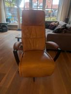 Mooie leren relax fauteuil, Huis en Inrichting, Fauteuils, Ophalen, Gebruikt, 50 tot 75 cm, Leer