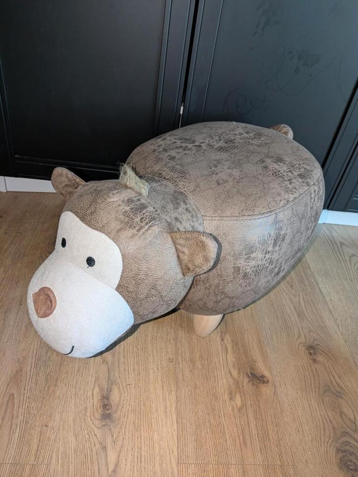 Kinder kruk poef aap, Huis en Inrichting, Banken | Voetenbanken en Poefen, Zo goed als nieuw, Minder dan 50 cm, Minder dan 50 cm