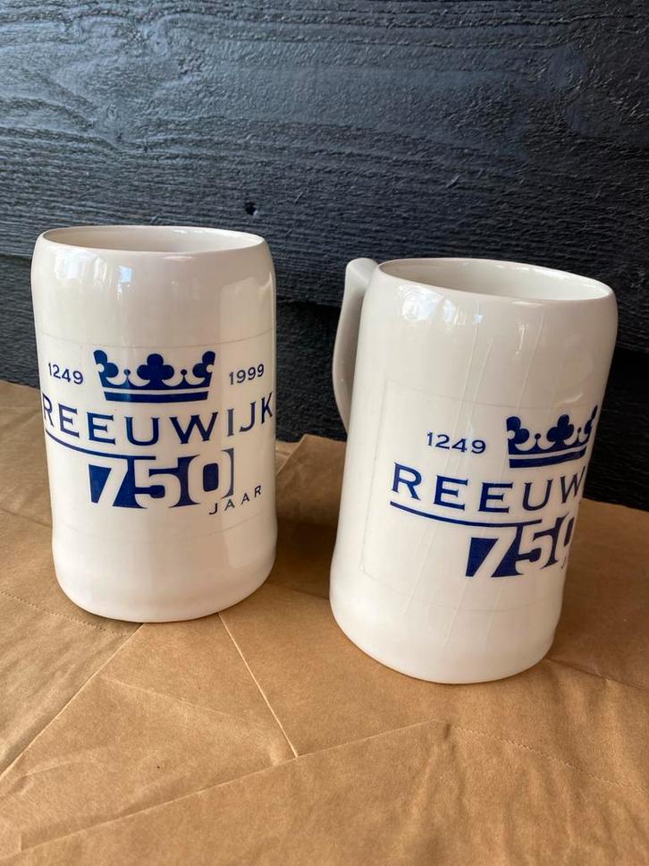 3 Aardewerk Pullen Reeuwijk 750 Jaar Jubileum, Antiek en Kunst, Antiek | Keramiek en Aardewerk, Ophalen of Verzenden