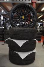 21" Porsche Panamera Velgen Breedset + Winterbanden + TPMS, Niet ingevuld, Gebruikt, 265 mm, Banden en Velgen