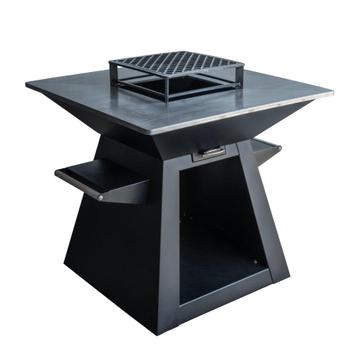 SteelWørkz Square 70 Corten vuurschaal-BBQ - FULL OPTION! beschikbaar voor biedingen