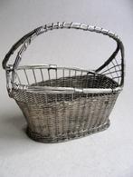 Vintage verzilverd wijn schenk mandje, Ophalen of Verzenden