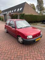 Nissan Micra 1.0 E 16V E2 1993 Rood verlaagd low slow, Auto's, Voorwielaandrijving, Stof, 4 cilinders, Origineel Nederlands