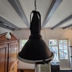 Industriële Hanglamp - Zwart Metaal, Gebruikt, 50 tot 75 cm, Ophalen of Verzenden, Metaal