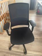 Luxe, verstelbare bureaustoel - Zwart, Zwart, Ophalen of Verzenden, Zo goed als nieuw, Bureaustoel