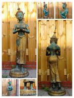 Thaise tempelwachter antiek XXL formaat. 126cm +/-30kg brons, Ophalen