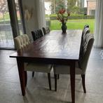 Eettafel met 6 stoelen (eetkamerset), Huis en Inrichting, Complete eetkamers, 4 tot 6 stoelen, Zo goed als nieuw, Ophalen