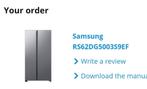 Samsung Side-by-Side Fridge Freezer, 655L. Practically New!, Ophalen, 200 liter of meer, 60 cm of meer, 160 cm of meer