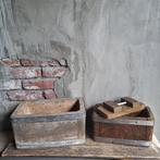 Oude brocante rechthoekige kaasmal kaas mal + deksel Etage3, Gebruikt, ., Ophalen of Verzenden, .