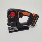 Worx WX550 Accu Recipro/Decoupeerzaag met 20V 2.0Ah Accu, Gebruikt, Decoupeerzaag, Worx, Ophalen of Verzenden