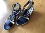 Schoenen ECCO maat 39, Verzenden, Zo goed als nieuw, Blauw, Sandalen of Muiltjes