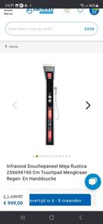 NIEUW INFRAROOD DOUCHEPANEEL * RUSTICA MEJA TWV 999 € *, Ophalen, Nieuw, Infrarood, Complete sauna