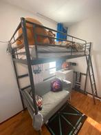 Ikea hoogslaper grijs, Huis en Inrichting, Slaapkamer | Stapelbedden en Hoogslapers, Ophalen, Gebruikt, Eenpersoons, 200 cm