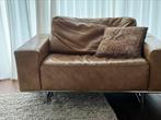 Loveseat cognac leer design, Huis en Inrichting, Banken | Bankstellen, Ophalen, Modern design, Gebruikt, Tweepersoons