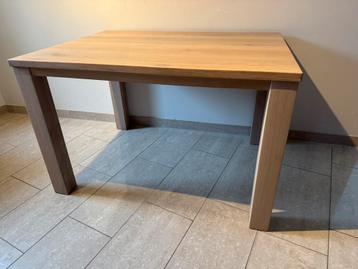 Eiken tafel - white wash - 90 x 120 cm  beschikbaar voor biedingen