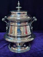 Verzilverde suikerpot met Deksel Axel Gabriel Dufva 1888, Ophalen of Verzenden