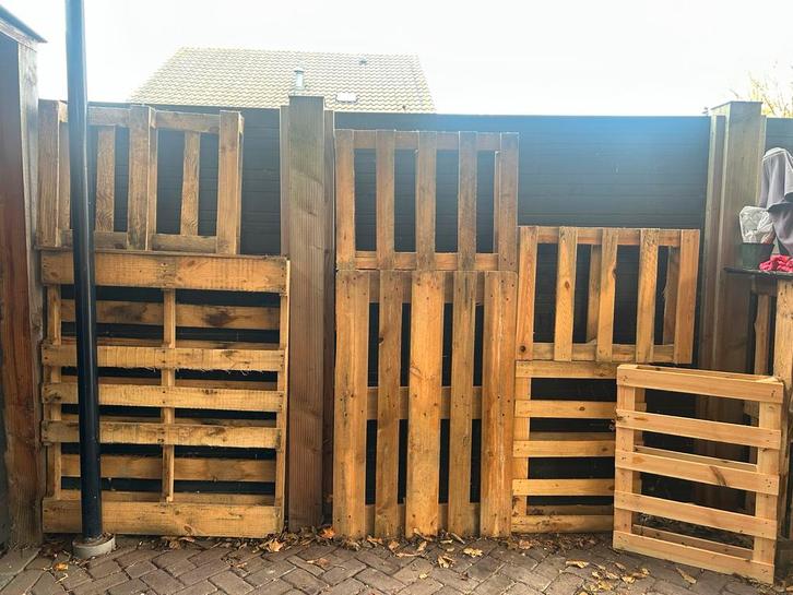 Houten Pallets - Diverse Maten, Doe-het-zelf en Verbouw, Hout en Planken, Gebruikt, Pallet, Overige houtsoorten, Minder dan 200 cm