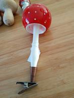 Grote paddenstoel op knijper - 13 cm, Ophalen of Verzenden, Gebruikt, Overige materialen, Overige typen
