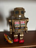 Blikken robot antiek vintage horikawa goud kleur, Antiek en Kunst, Antiek | Speelgoed, Ophalen of Verzenden