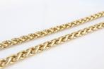 14 Karaat Gouden Vossenstaart Ketting | 41 cm, Ophalen of Verzenden, Zo goed als nieuw, Goud, Goud