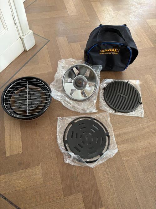 Safari chef gas BBQ met tas en accessoires, Caravans en Kamperen, Kampeeraccessoires, Gebruikt, Ophalen of Verzenden