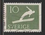 Zweden 1953 - Ski springer, Postzegels en Munten, Postzegels | Europa | Scandinavië, Zweden, Ophalen, Gestempeld