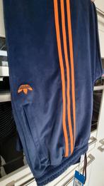 Adidas Velour Trainingsbroek - Blauw - XL, Kleding | Dames, Maat 46/48 (XL) of groter, Nieuw, Ophalen of Verzenden, Blauw