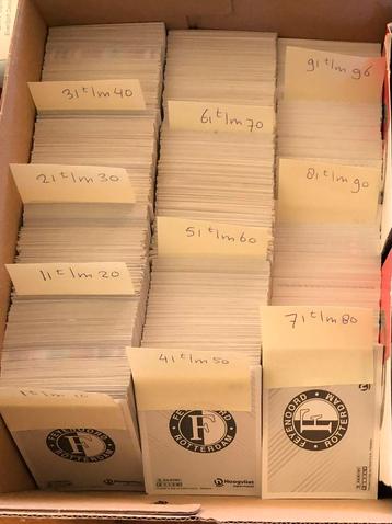 Vele Panini Feyenoord plaatjes Hoogvliet. Alle nummers. beschikbaar voor biedingen