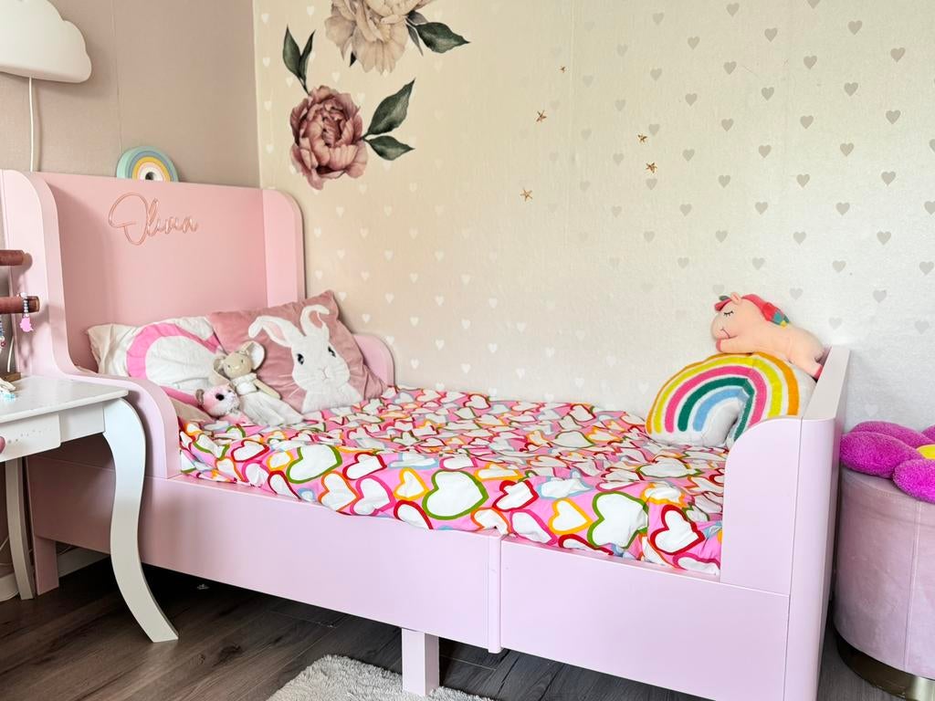 Peuter Bed (meegroeibed) ikea, Ophalen, 70 tot 85 cm, Zo goed als nieuw, Matras
